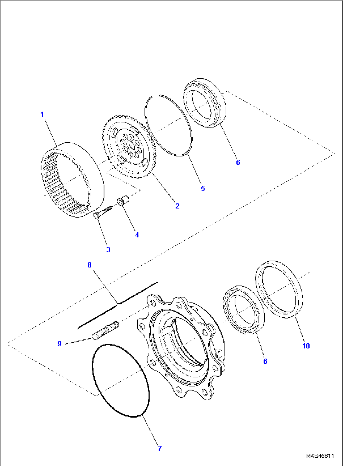 FRONT AXLE (6/7)