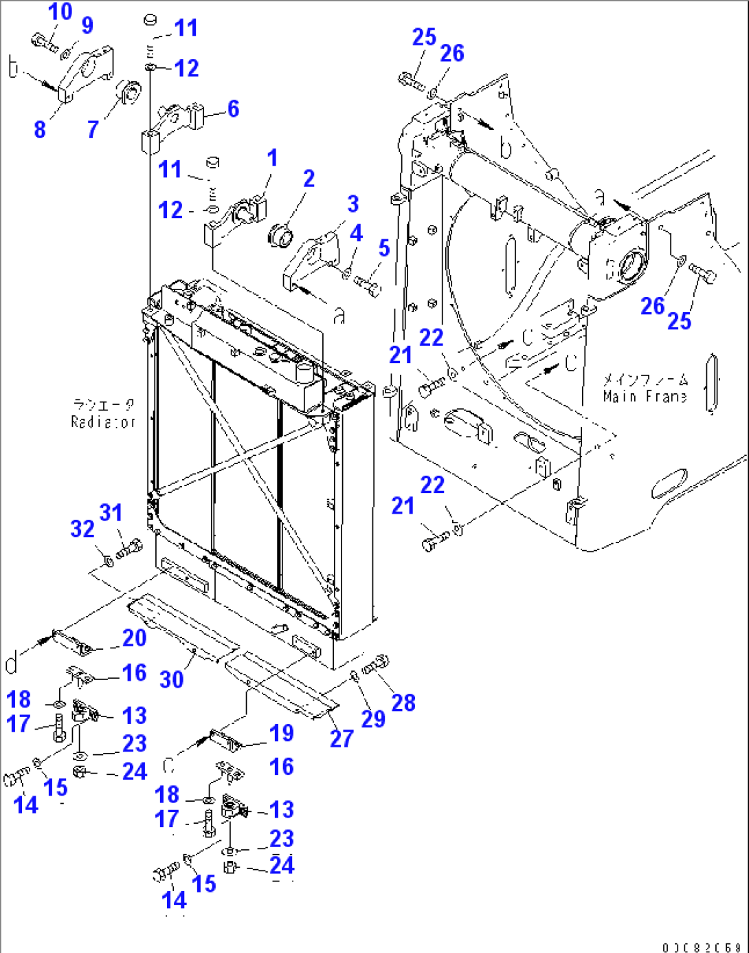 COOLING (RADIATOR MOUNT)(#85024-)