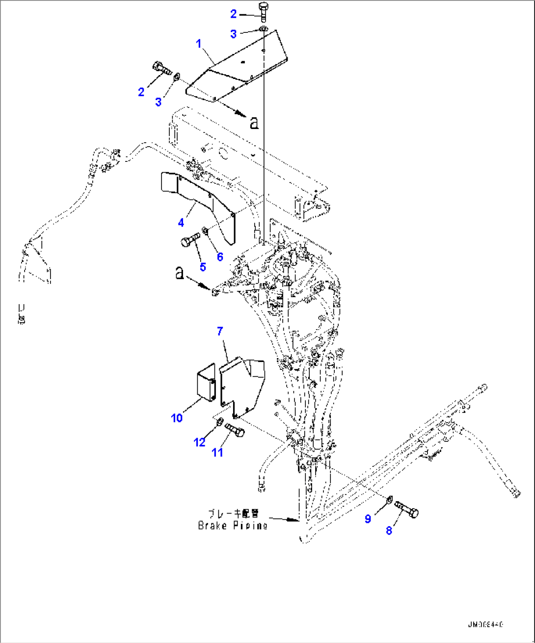 Fire Protection, Brake Piping Cover (#30001-)