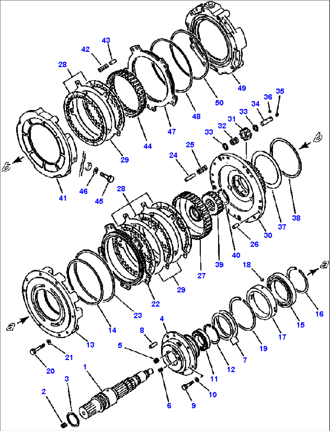 FIG NO. 2513 TRANSMISSION 1st AND 2nd CLUTCH