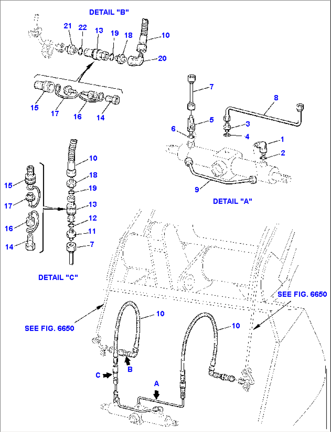 HYDRAULIC PIPING (FAST COUPLING LINE)