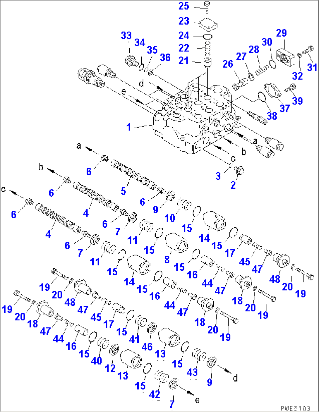 3-SPOOL CONTROL VALVE (1/3)