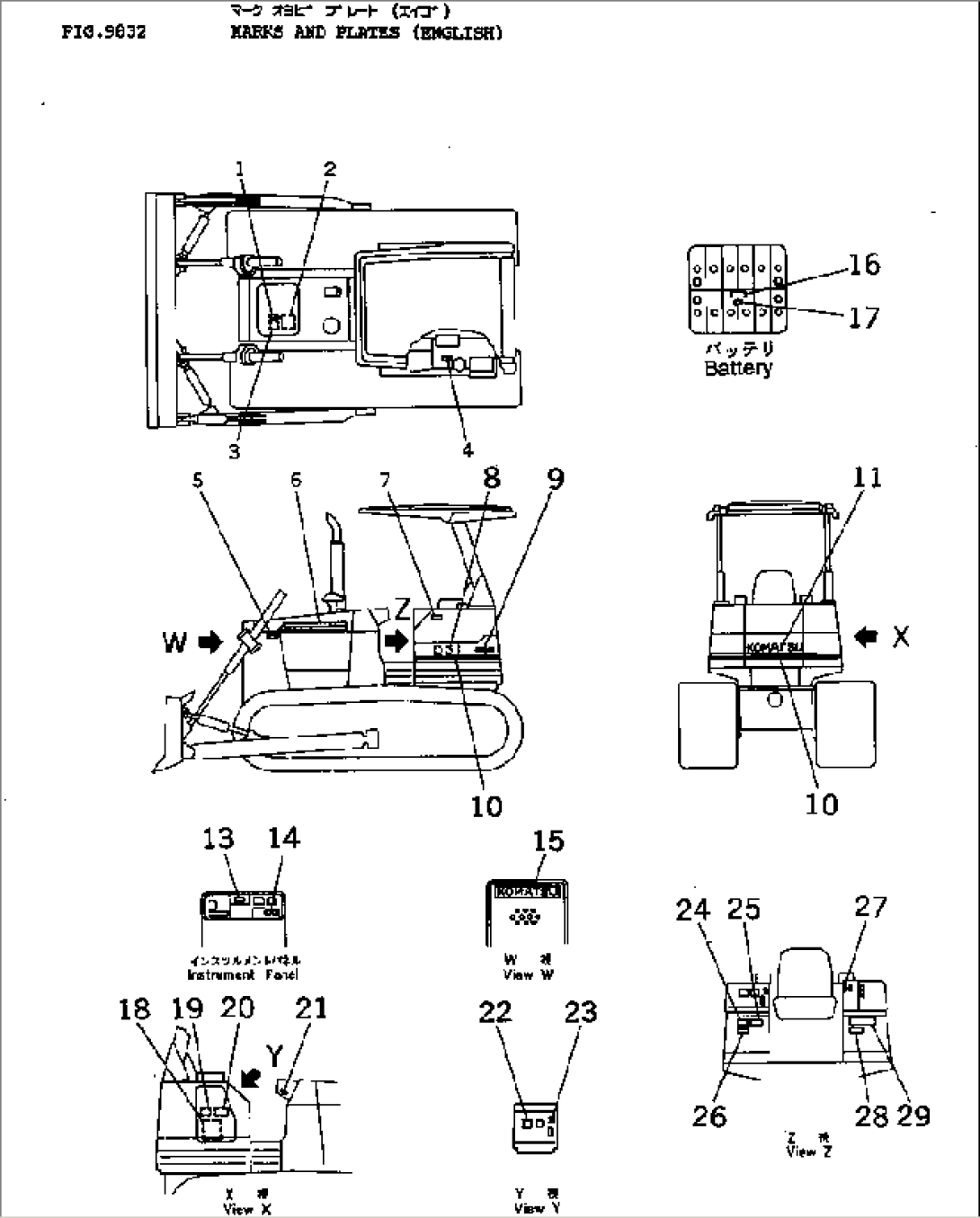 MARKS AND PLATES (ENGLISH)