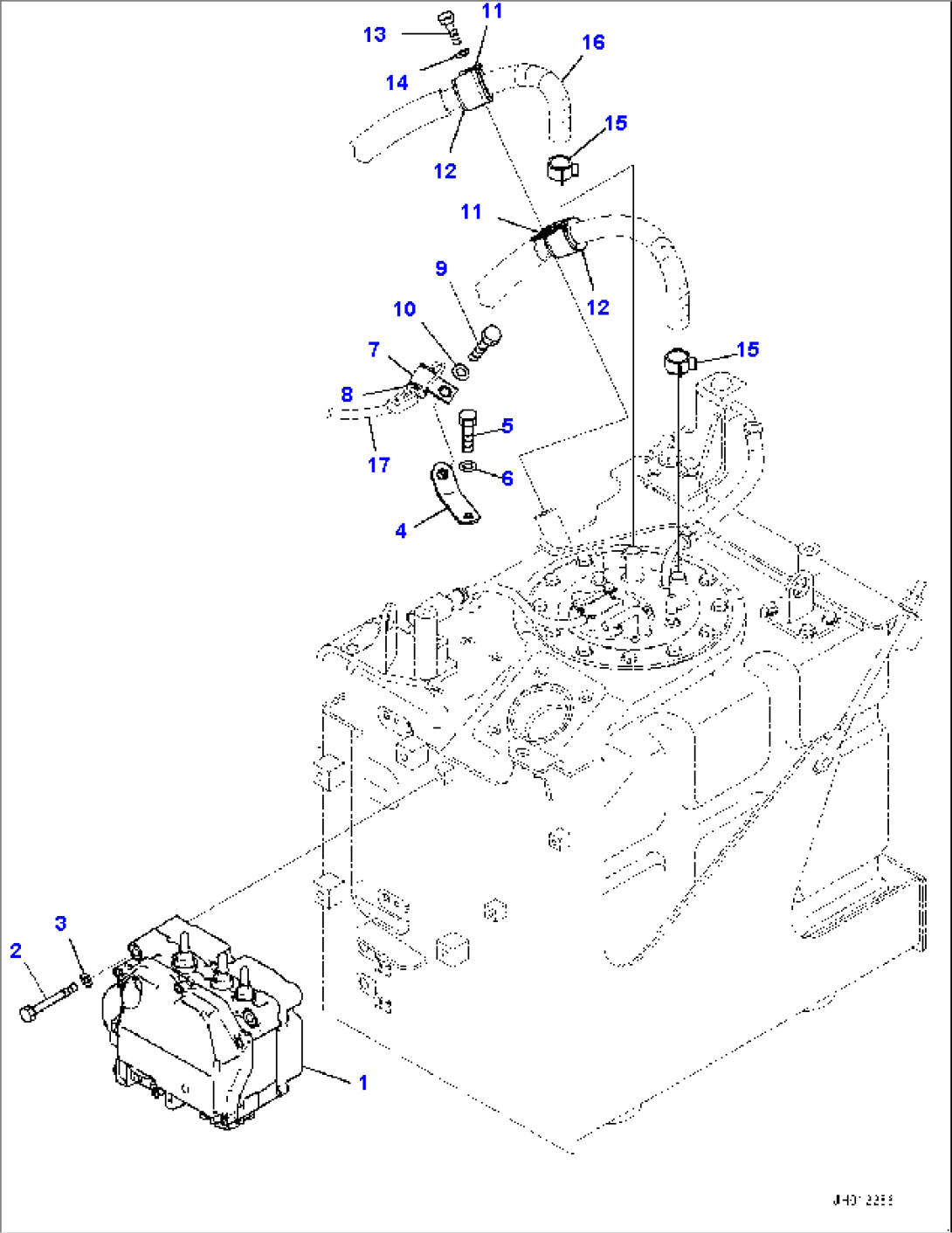 DEF Piping, Supply Module Mounting (#100040-)