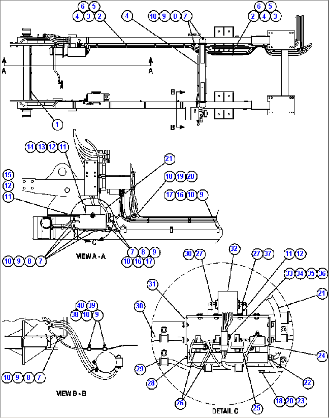 ENGINE ELECTRICAL - ROUTING & PRELUBE SWITCHES