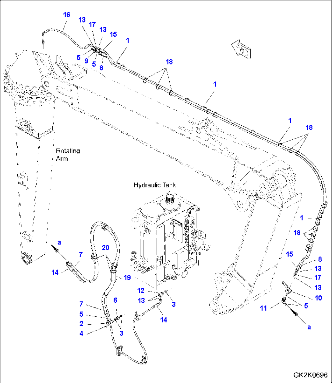 ROTATING ARM (DRAIN PIPING)