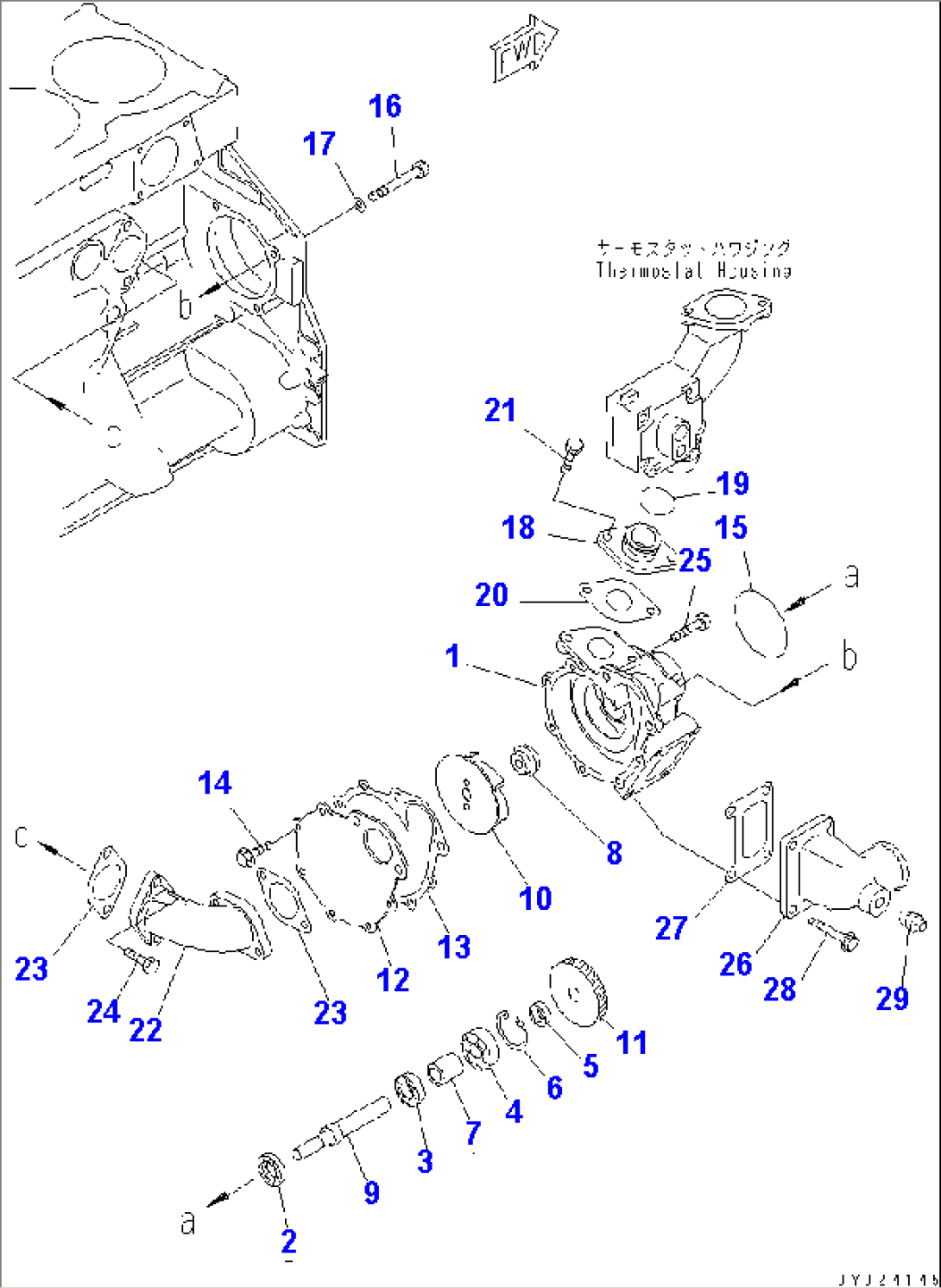 WATER PUMP(#75017-)