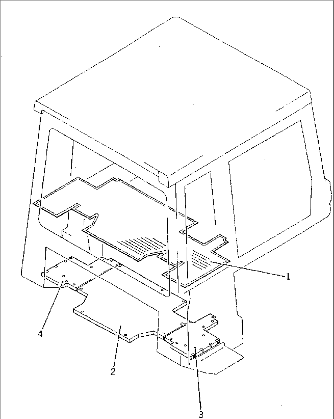 FLOOR MAT (FOR ROPS CAB)