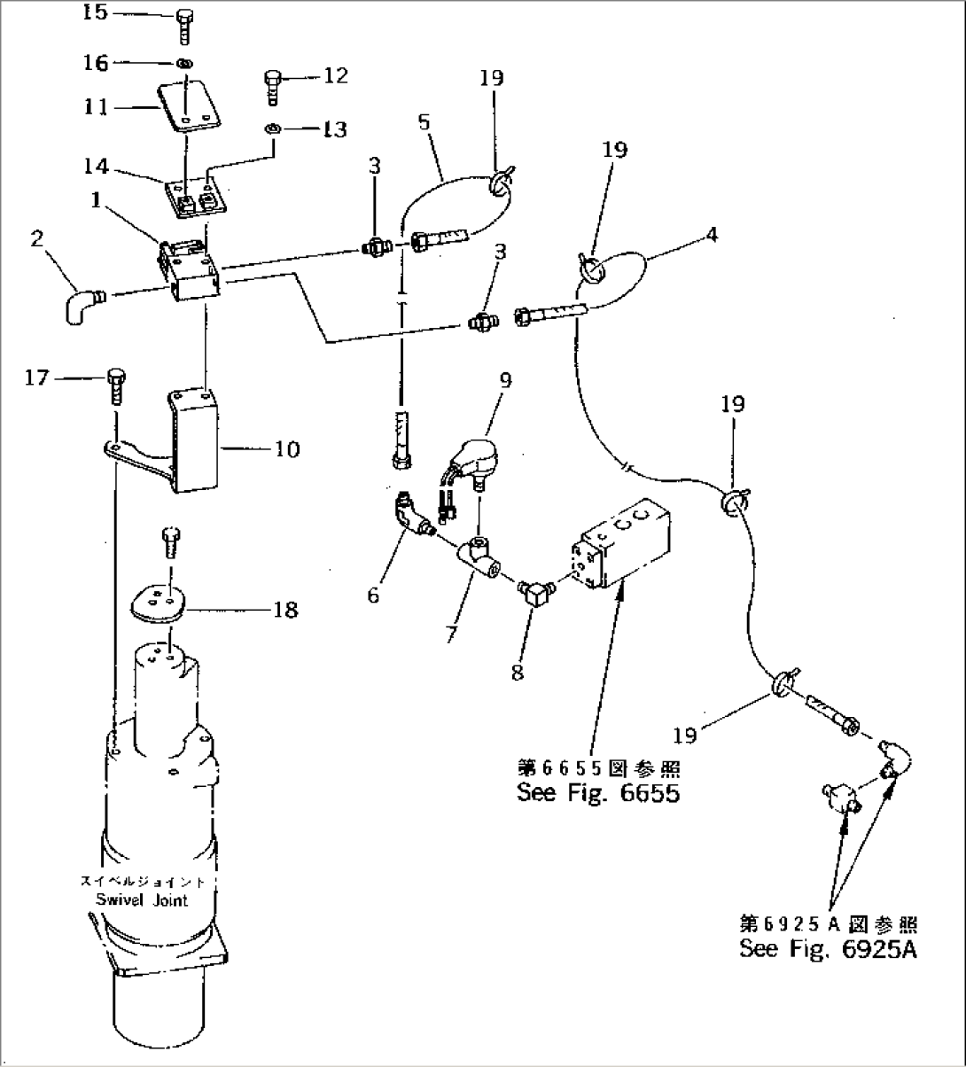 UPPER AIR PIPING (SELECTOR VALVE LINE) (WITH STEERING AUTO SELECTOR)(#2301-)