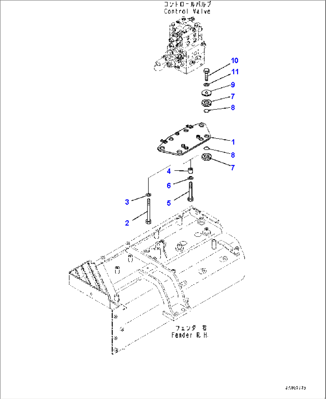 Fender Group, Control Valve Mounting (#80001-)
