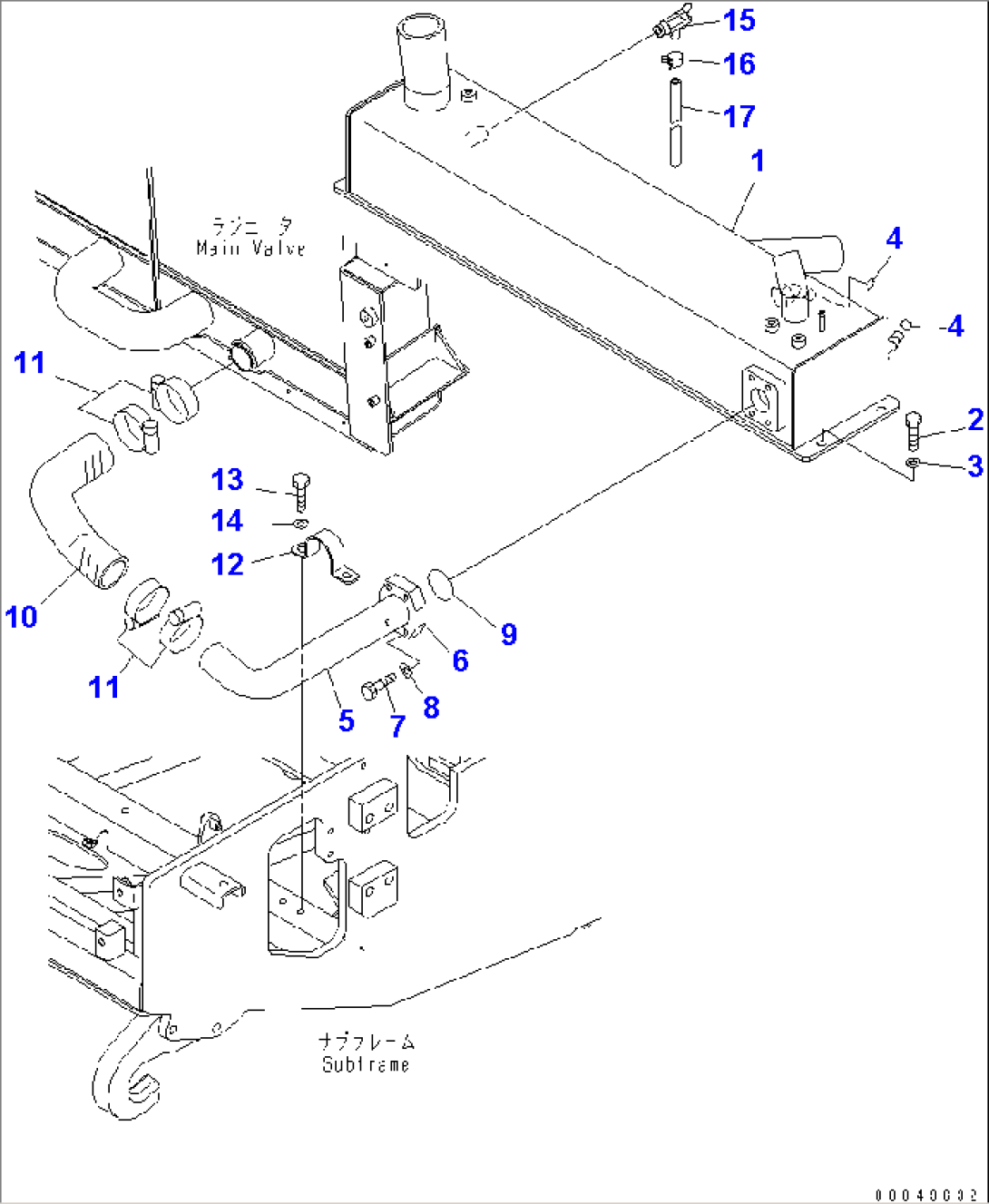 BRAKE OIL COOLER(#2001-)