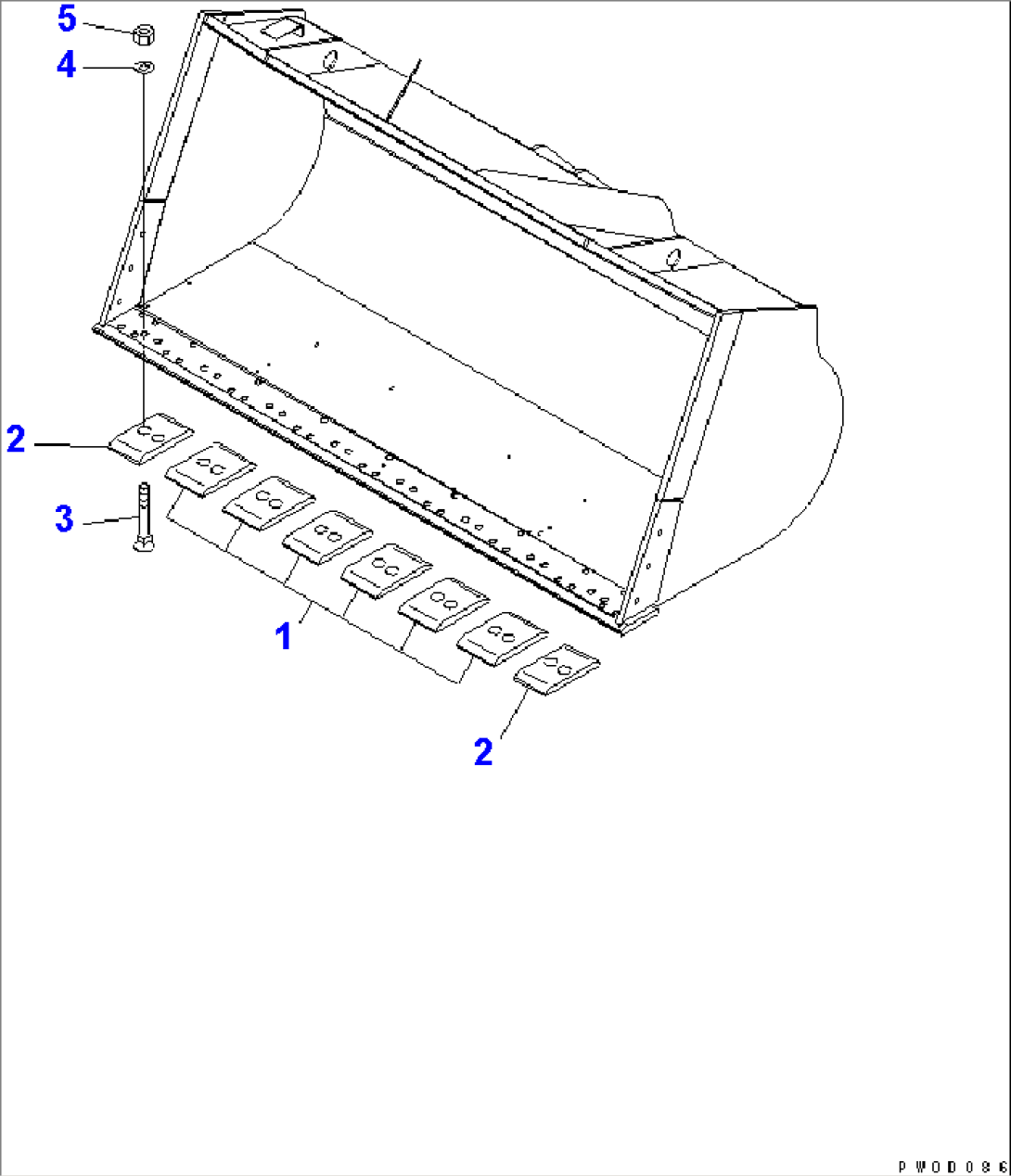 BOLT ON CUTTING EDGE (FOR SEGMENT)(#85001-)