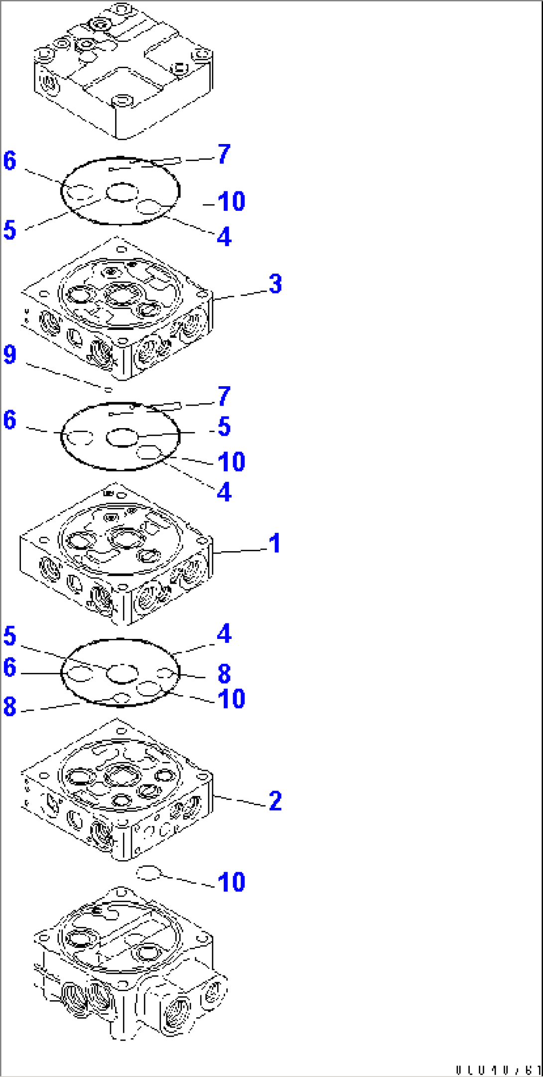 CONTROL VALVE (2-SPOOL) (ECSS LESS) (1/7)(#65001-)