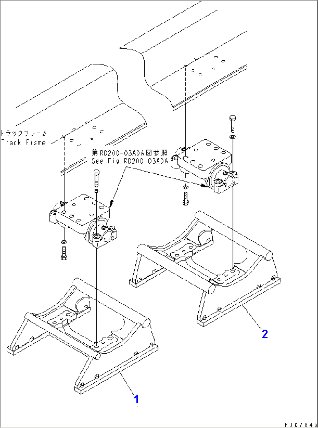 TRACK ROLLER (BRACKET)(#1191-)