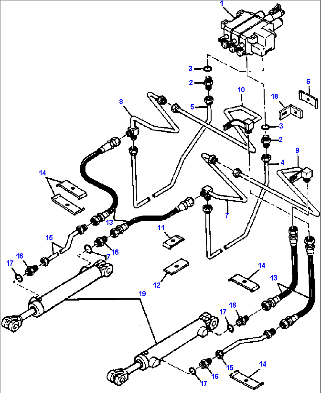 HYDRAULIC PIPING - BUCKET CIRCUIT