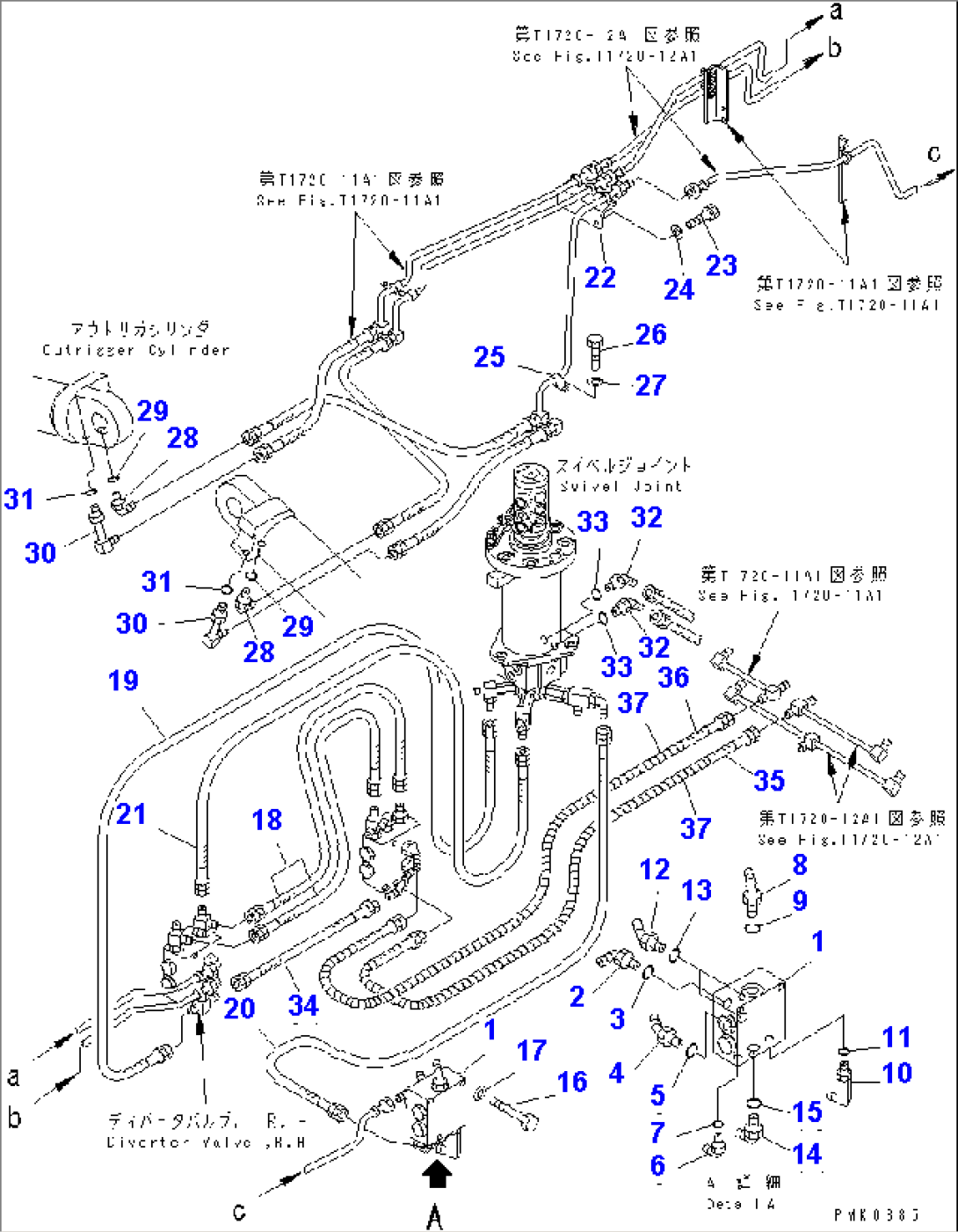ATTACHMENT PIPING (3/3) (FOR FOUR OUTRIGGER)