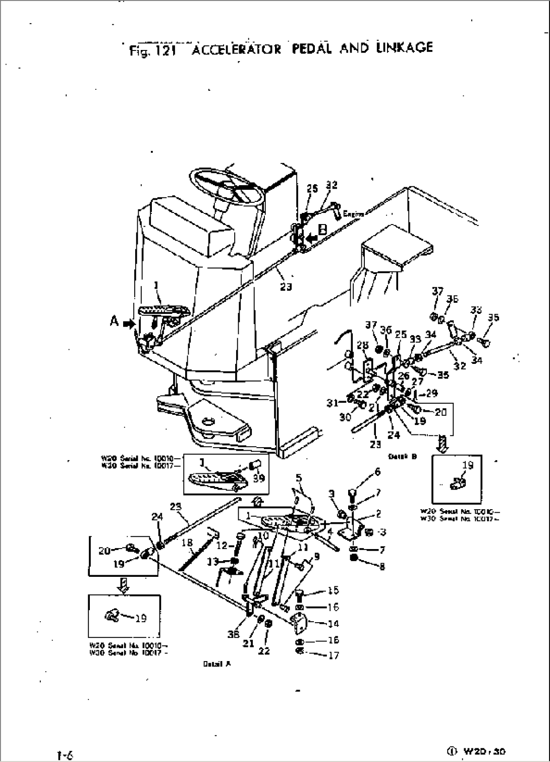 ACCELERATOR PEDAL AND LINKAGE