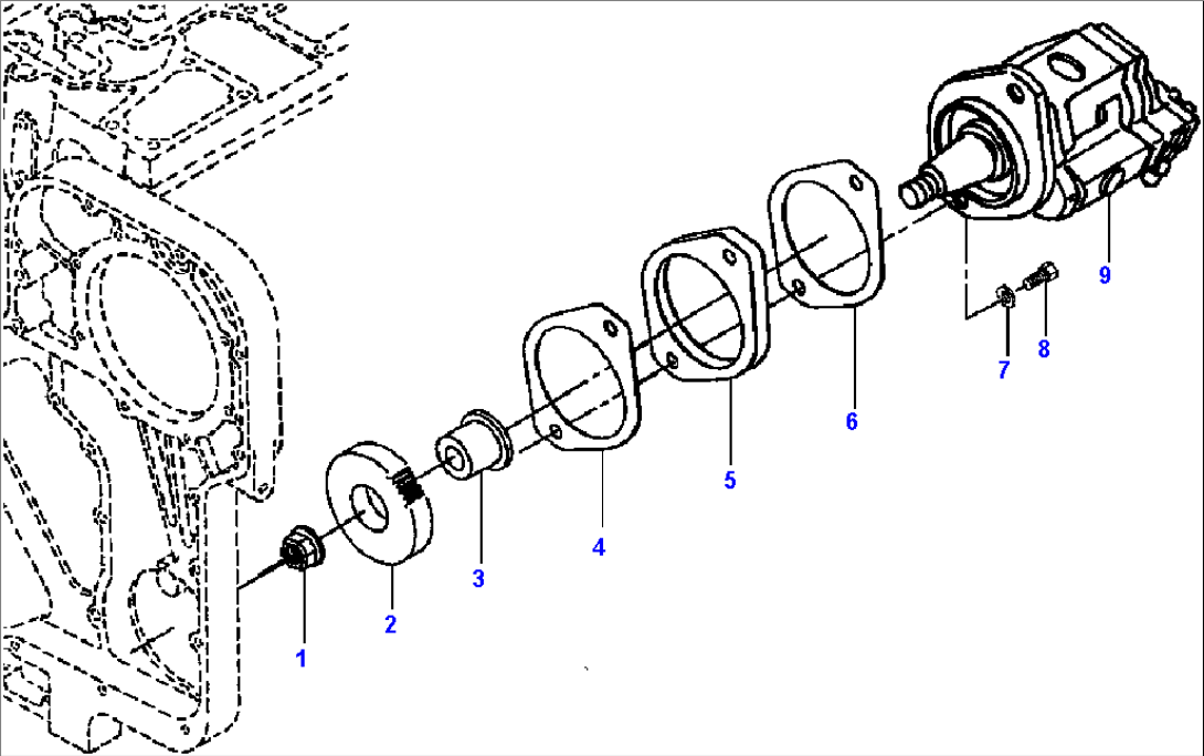 STEERING & BRAKE PUMP MOUNTING