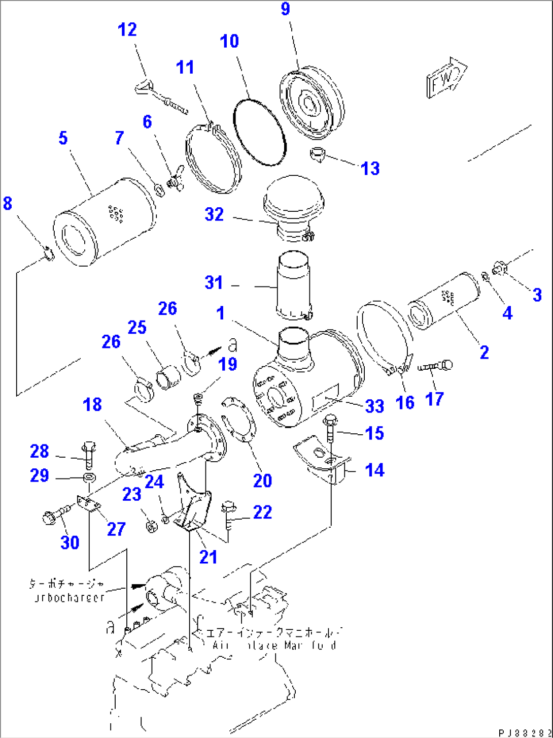 AIR CLEANER AND MOUNTING