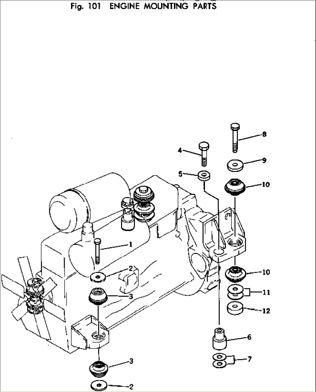 ENGINE MOUNTING PARTS