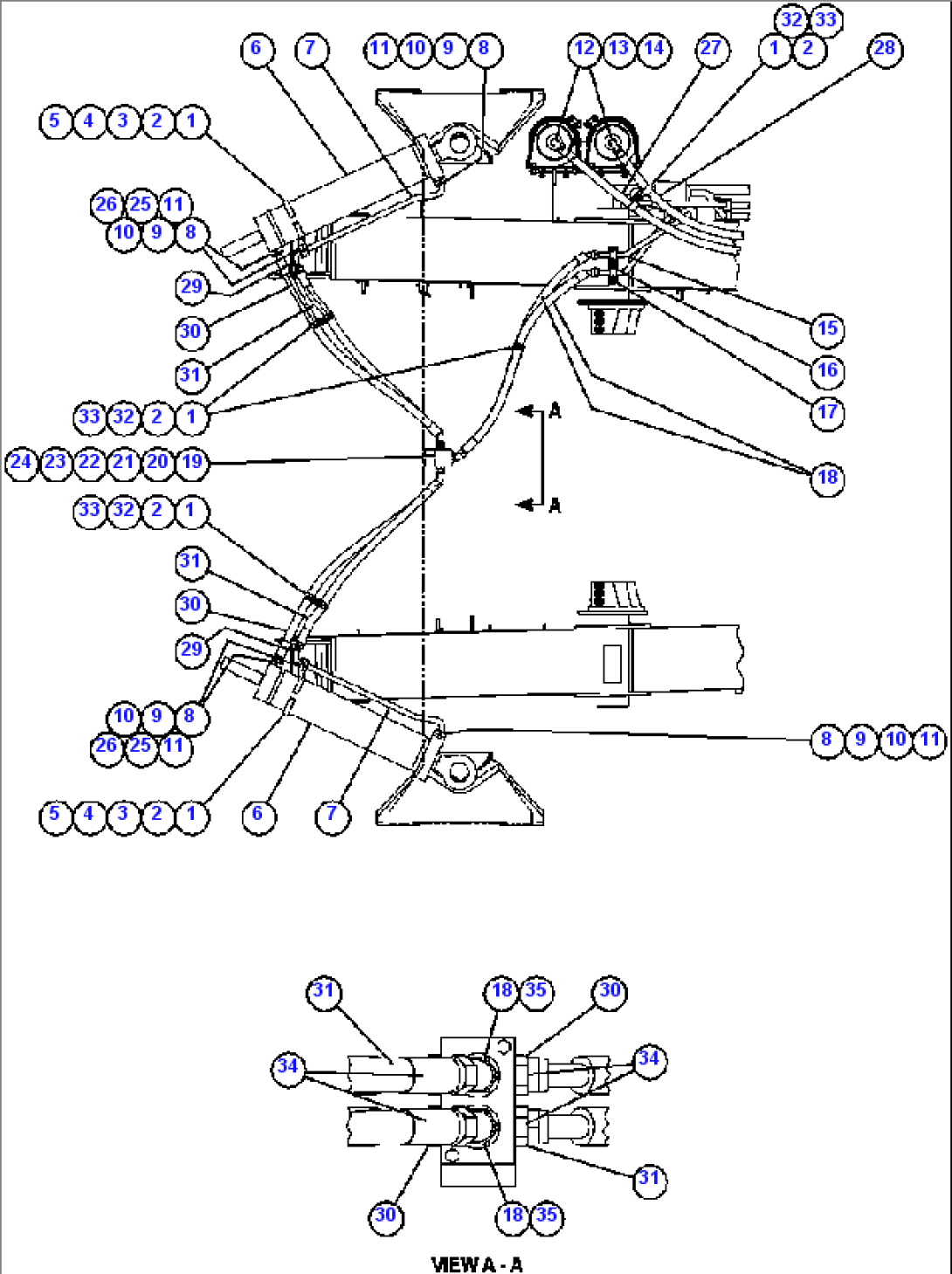 STEERING CYLINDER PIPING