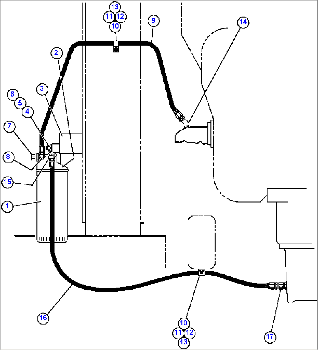 ENGINE BY-PASS FILTER PIPING & INSTL