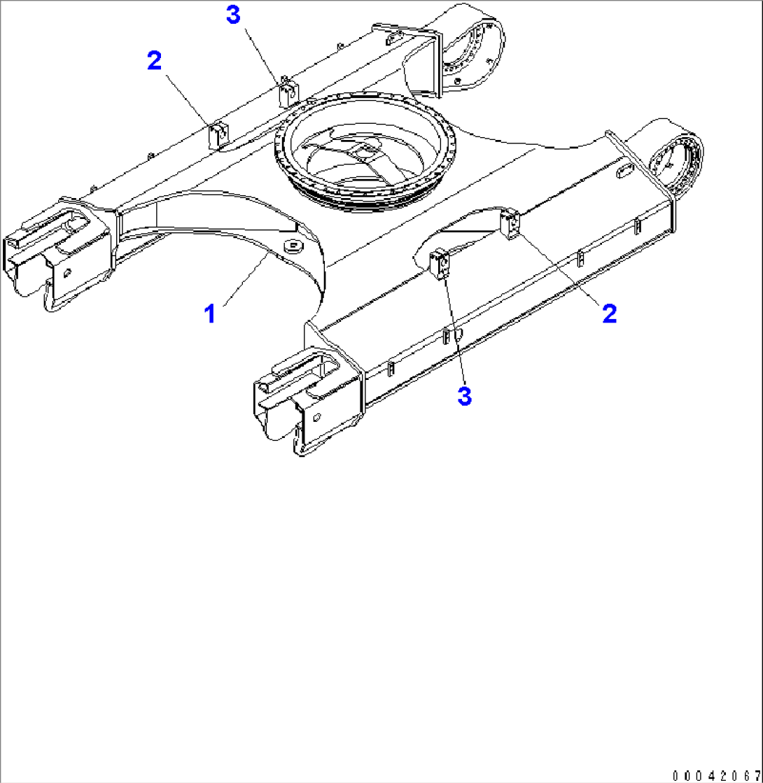 TRACK FRAME (FRAME) (WITH UNDER COVER)(#70001-)