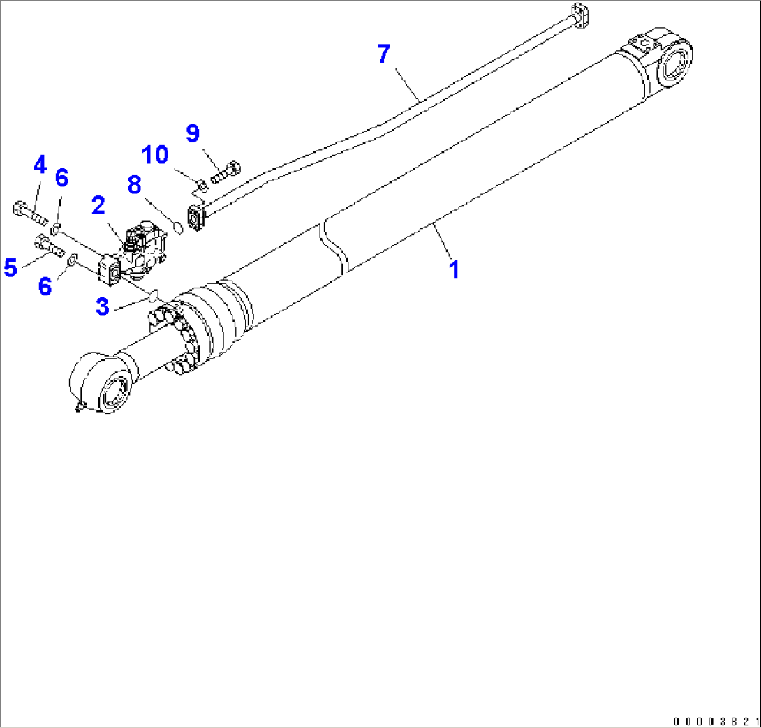 ARM CYLINDER (WITH SAFETY VALVE)