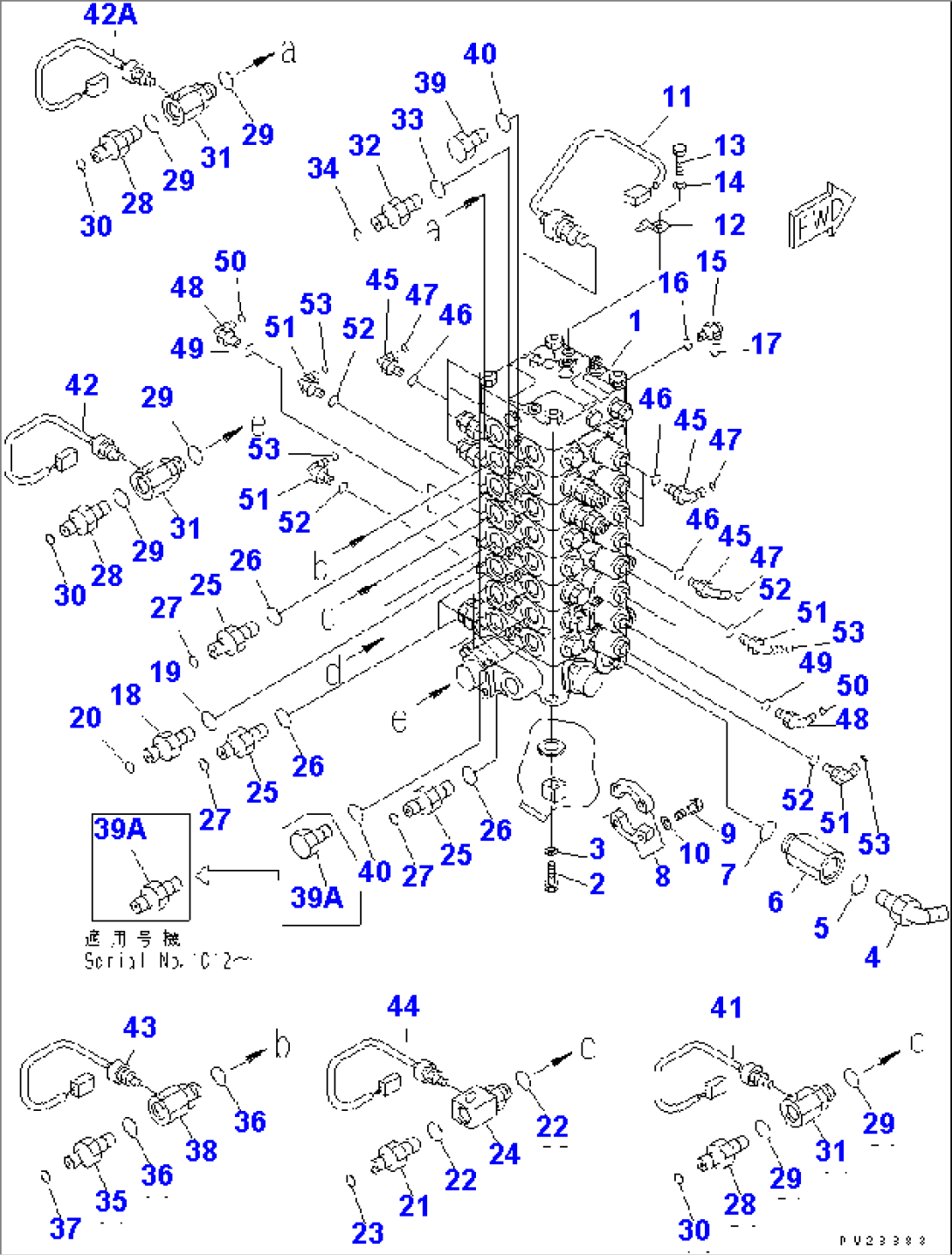 MAIN VALVE (1/4)(#1001-1099)