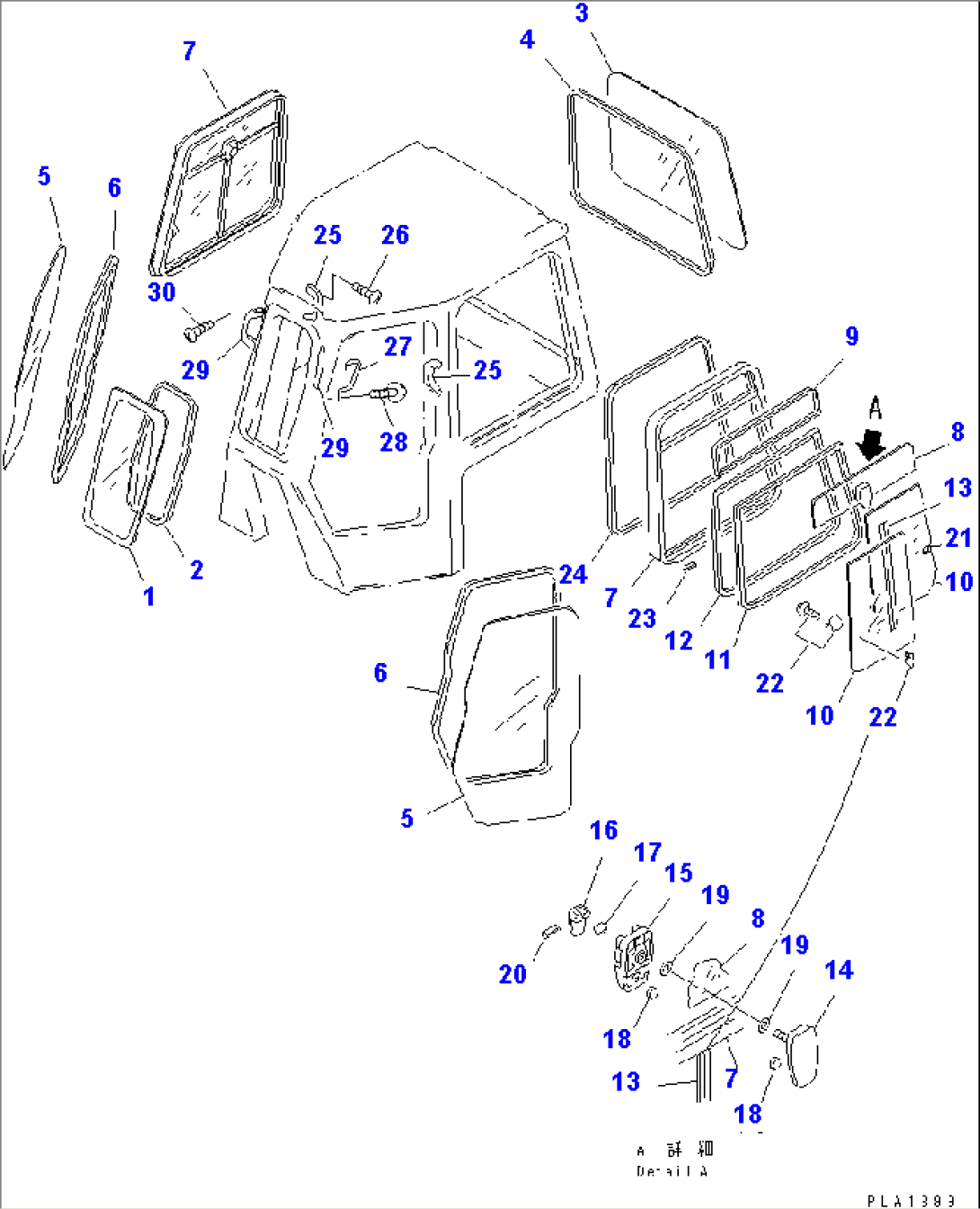 CAB (SASH AND GRIP) (LEGULATION OF EC INCLUSION)(#B20001-B20286)