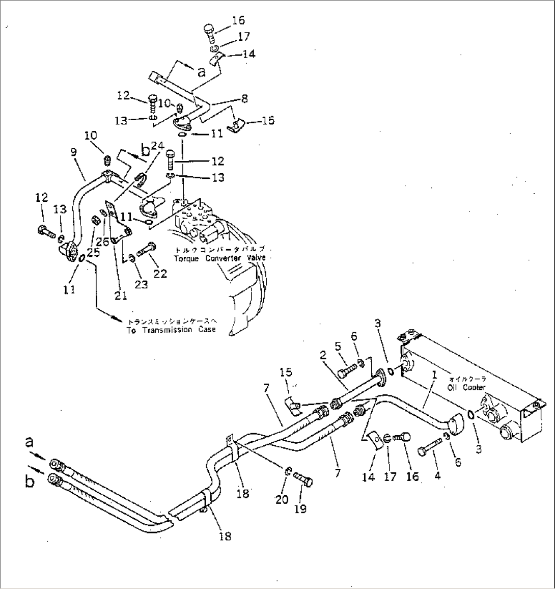 POWER LINE OIL PIPING (OIL COOLER)