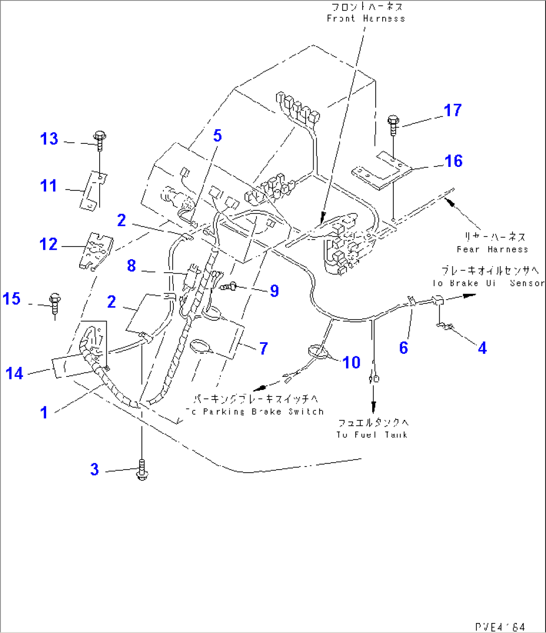 WIRING HARNESS (FLOOR LINE)(#10001-11257)