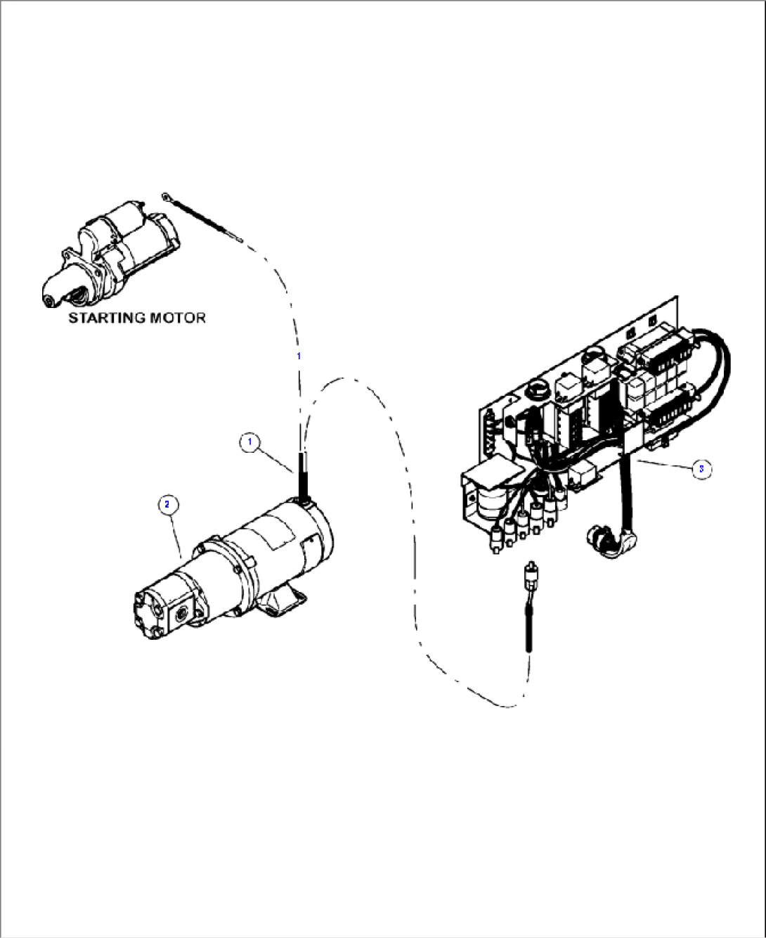 E0201-01A0 ELECTRIC HYDRAULIC OIL FILL PUMP HARNESS