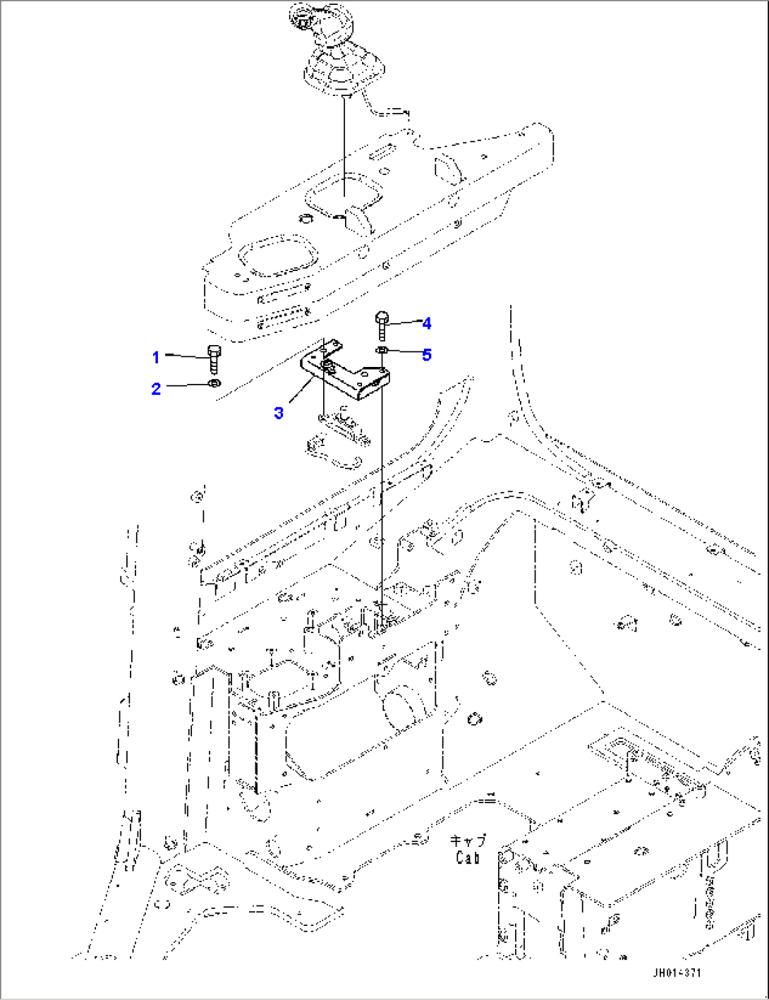 Control Unit, Ripper Control PPC Valve Mounting (#100040-)