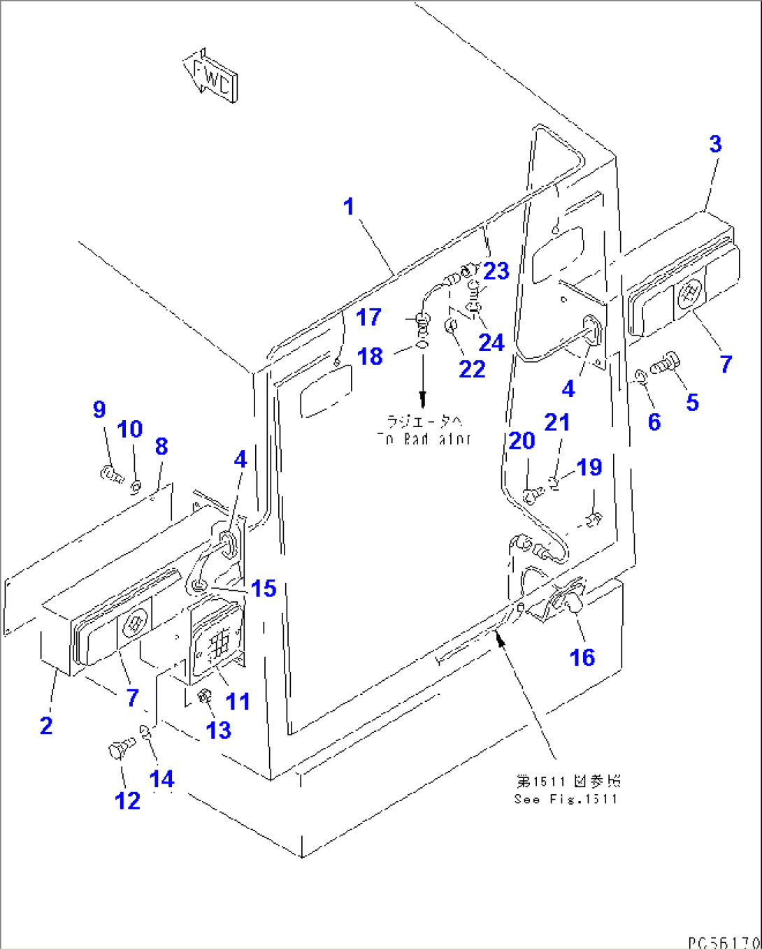 ELECTRICAL SYSTEM (REAR LINE)(#1001-1105)