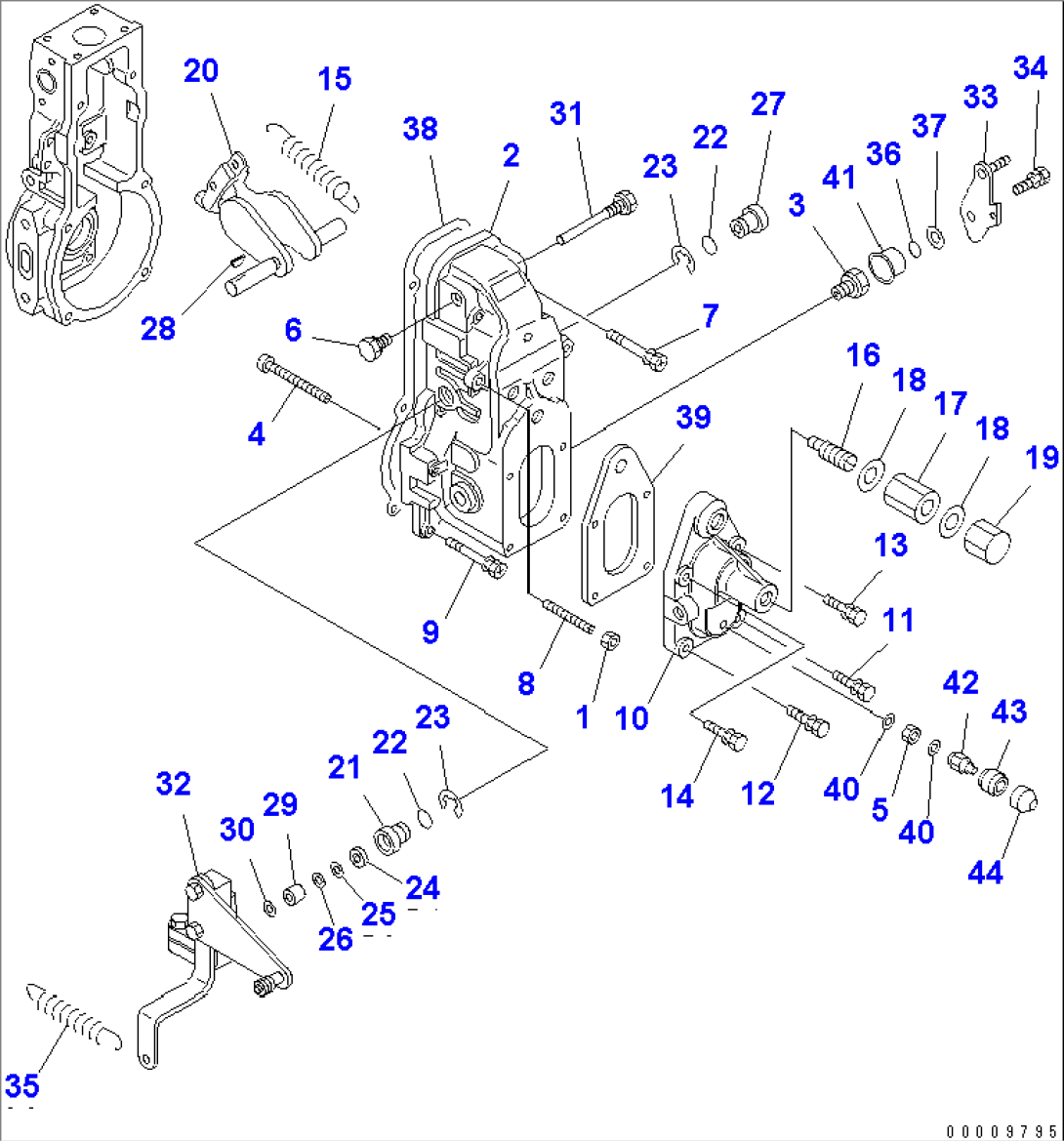 FUEL INJECTION PUMP (GOVERNOR) (3/3) (INNER PARTS)