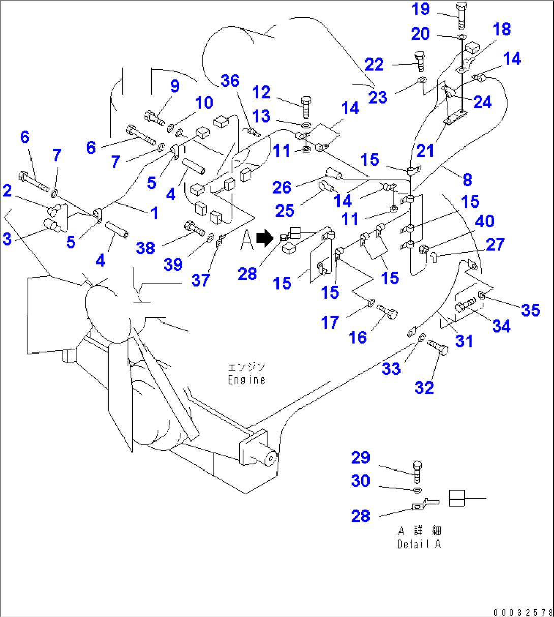 WIRING HARNESS (ENGINE) (COLD WEATHER (B) SPEC.)(#65275-)