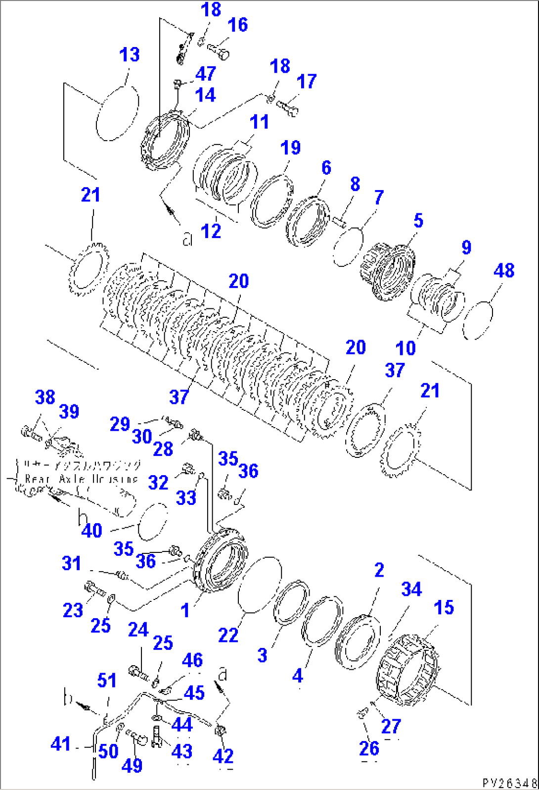 REAR BRAKE (1/2) (WITH ABS)