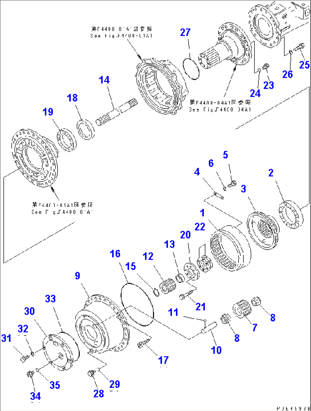 FRONT AXLE (FRONT FINAL DRIVE) (LIMITED SLIP DIFF.)