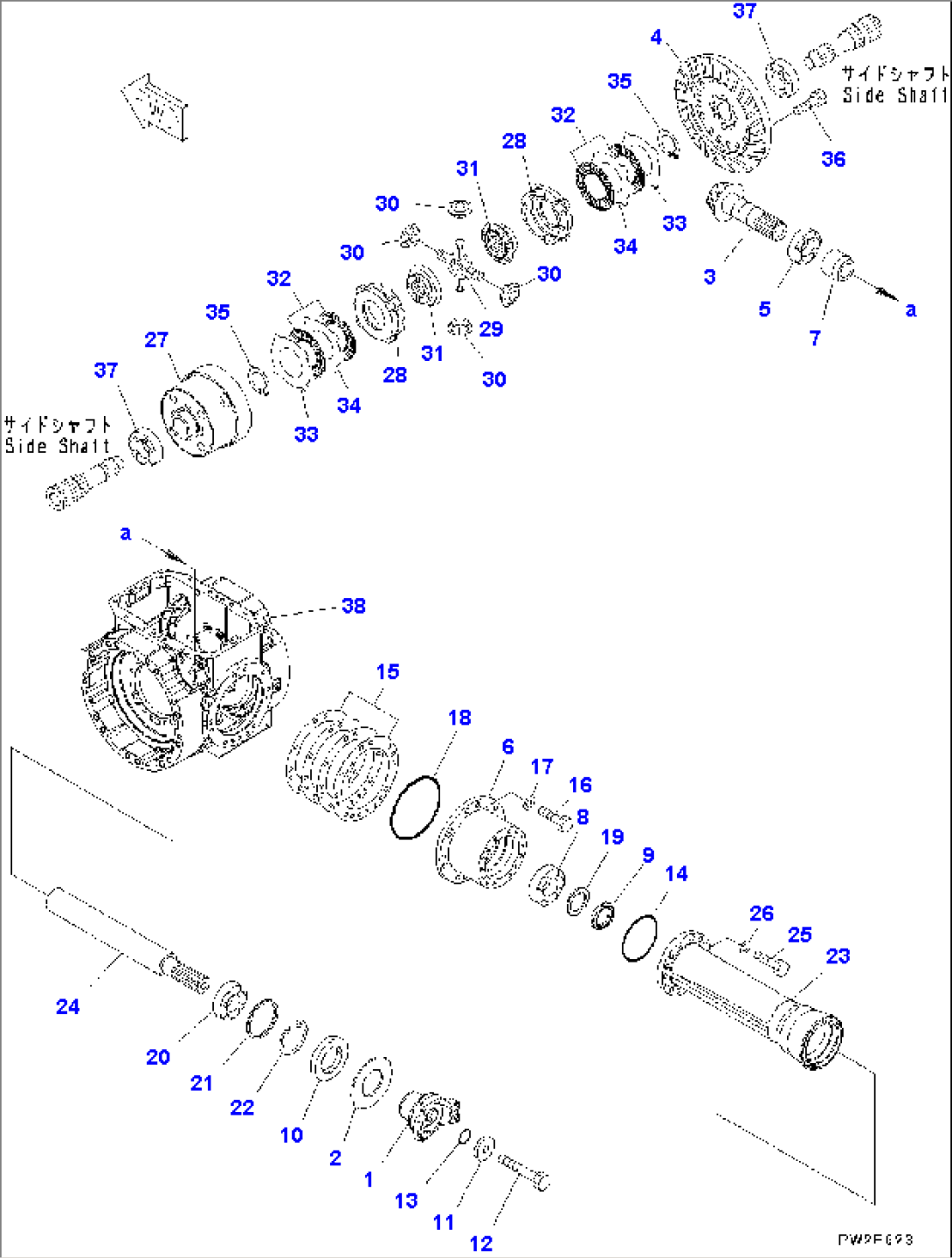 FRONT AXLE (WITH LIMITED SLIP DIFFERENTIAL) (DIFFERENTIAL)