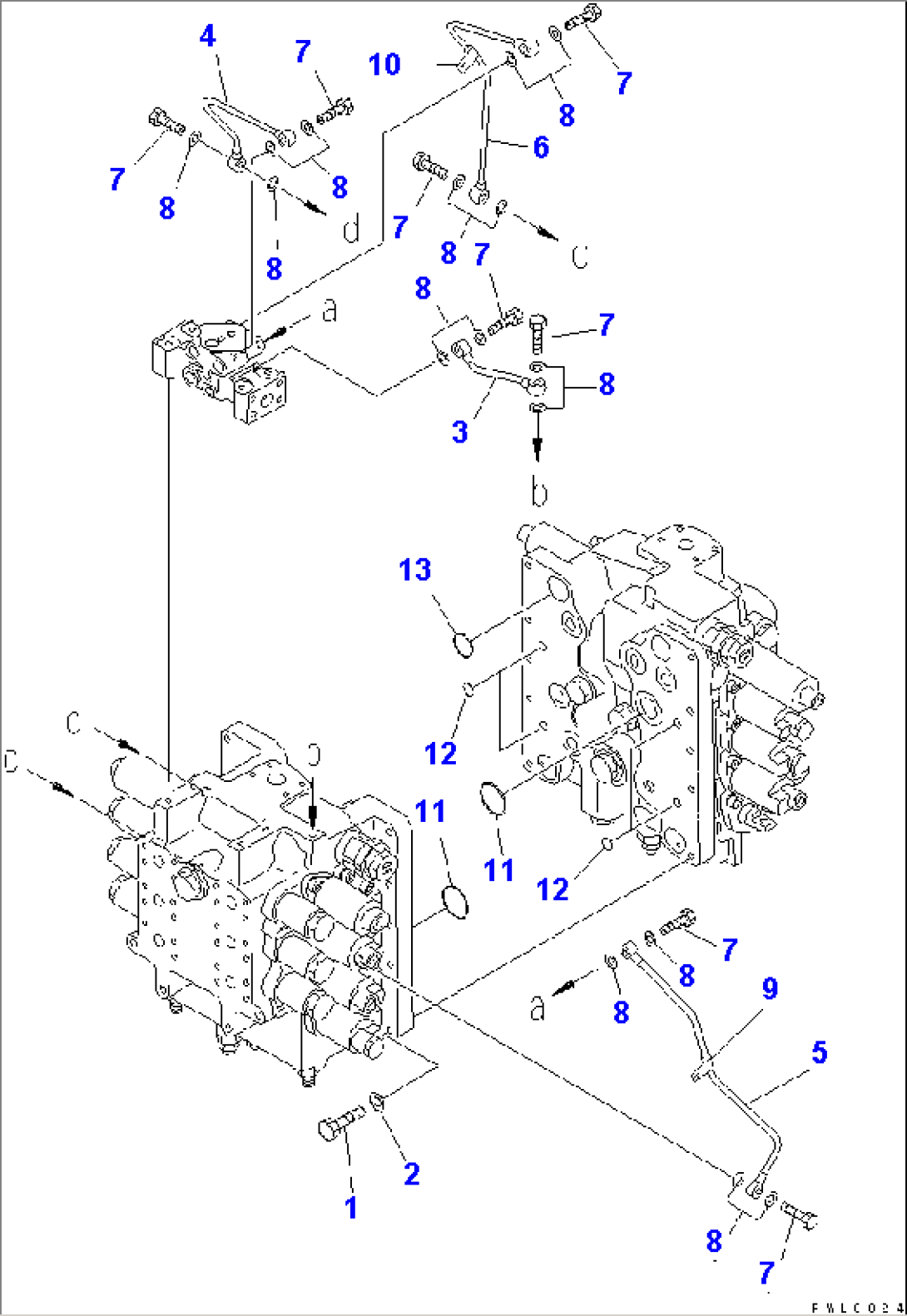 MAIN VALVE (1/8) (FOR OFFSET BOOM)(#10126-)