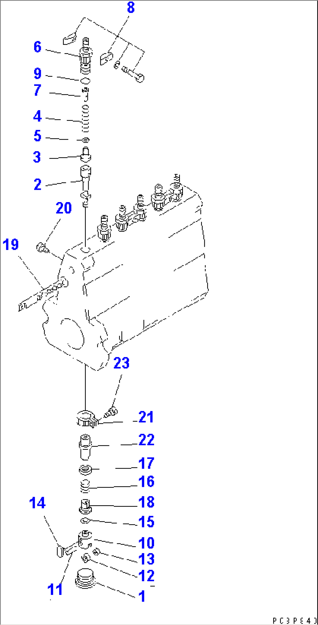 FUEL INJECTION PUMP (PUMP) (2/2) (INNER PARTS)