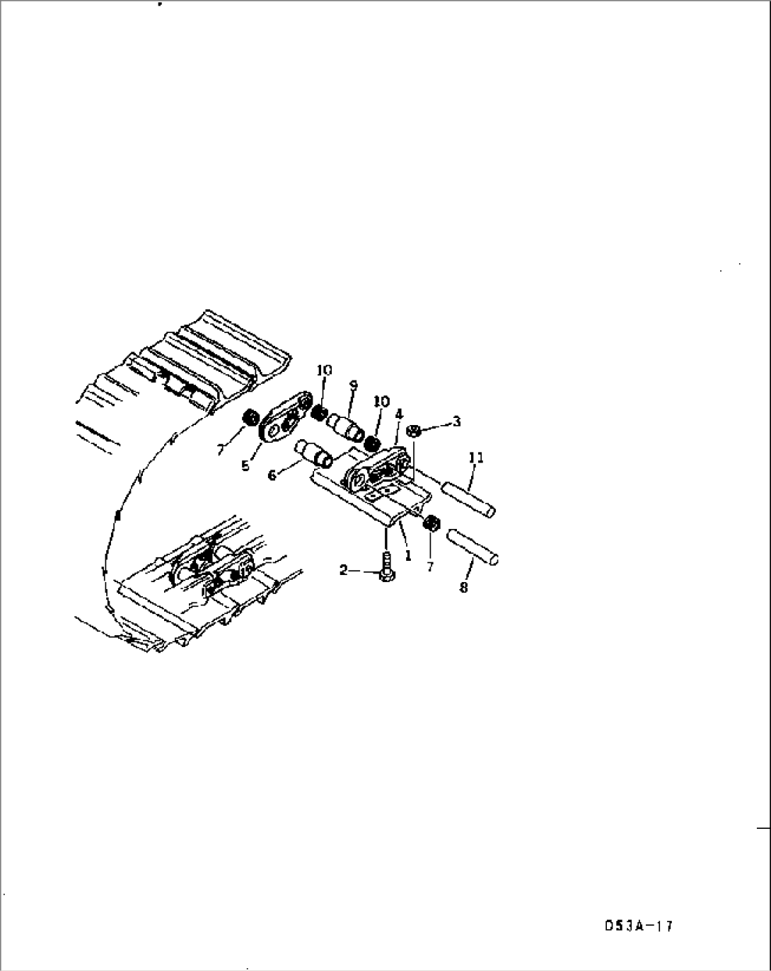 TRACK SHOE (MASTER PIN TYPE)(#82225-)