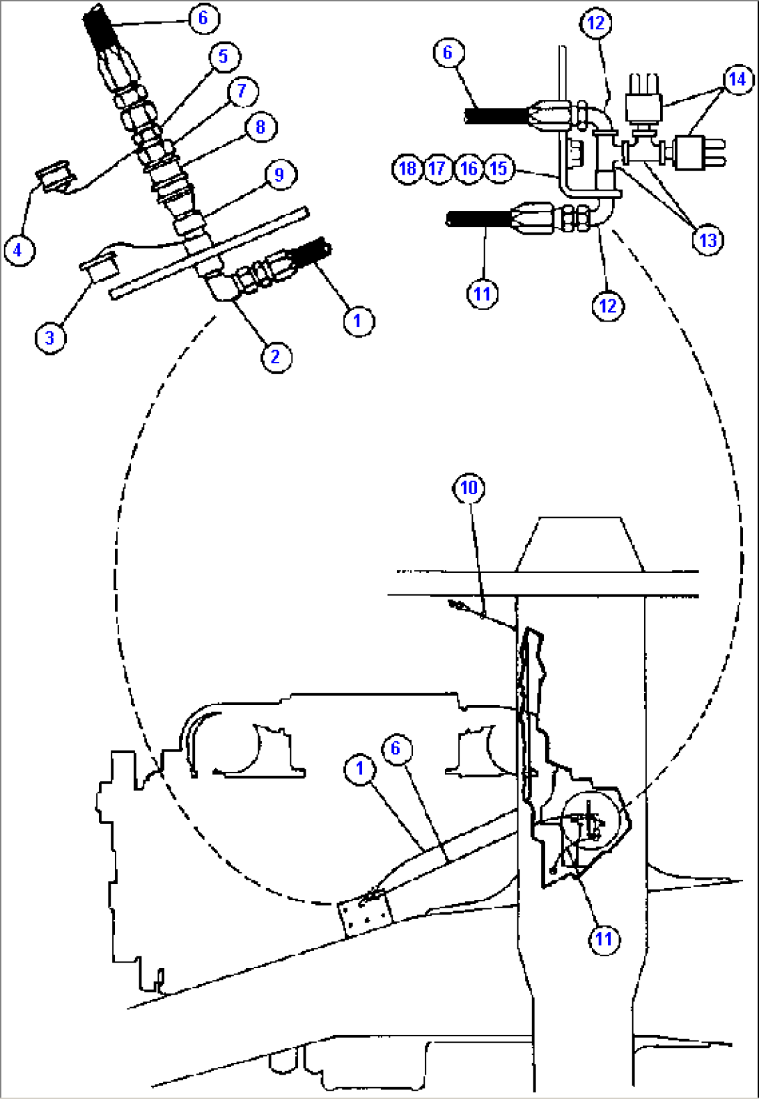 ENGINE GAUGE PIPING