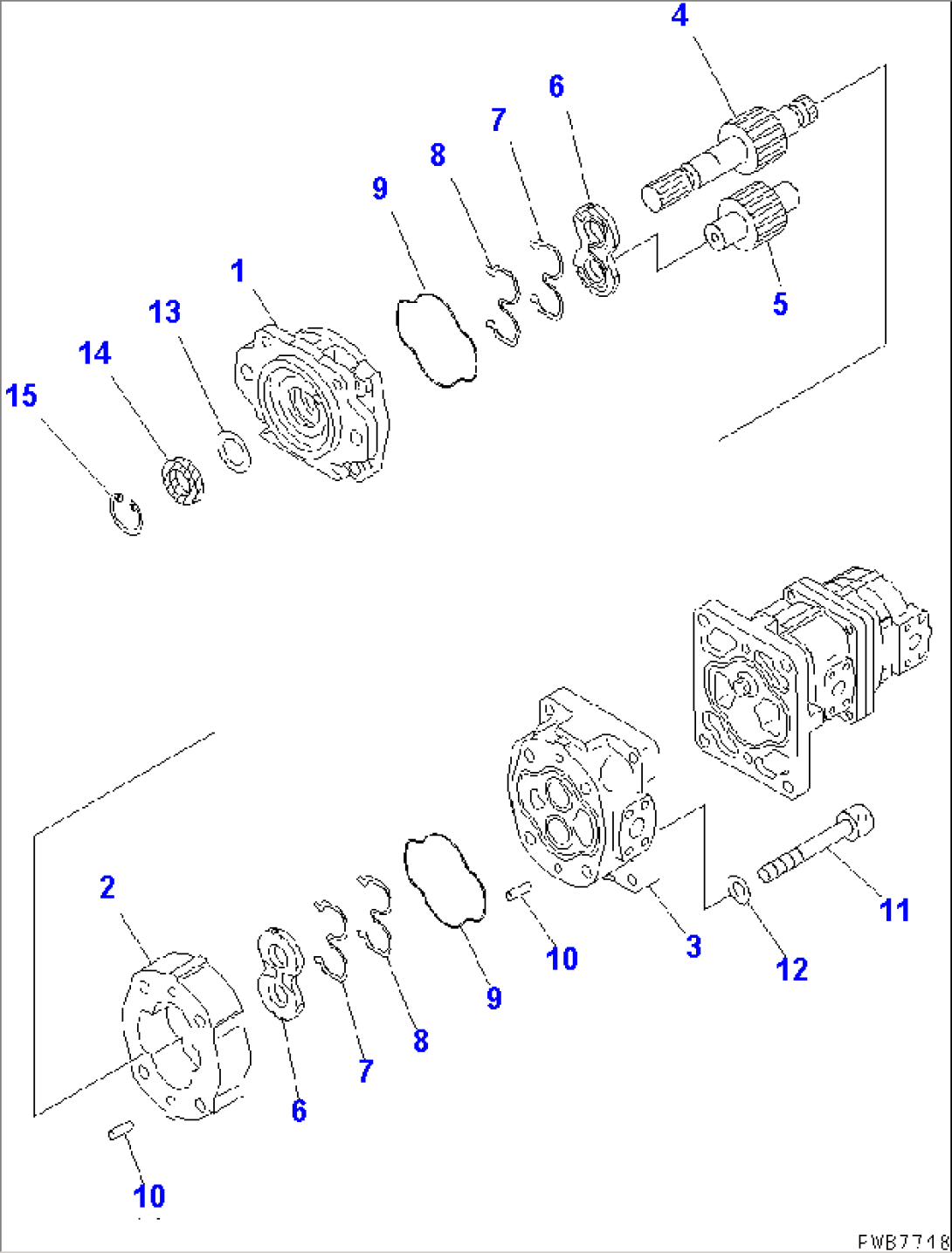 PUMP ASSEMBLY (SAR100+12+8) (1/3)