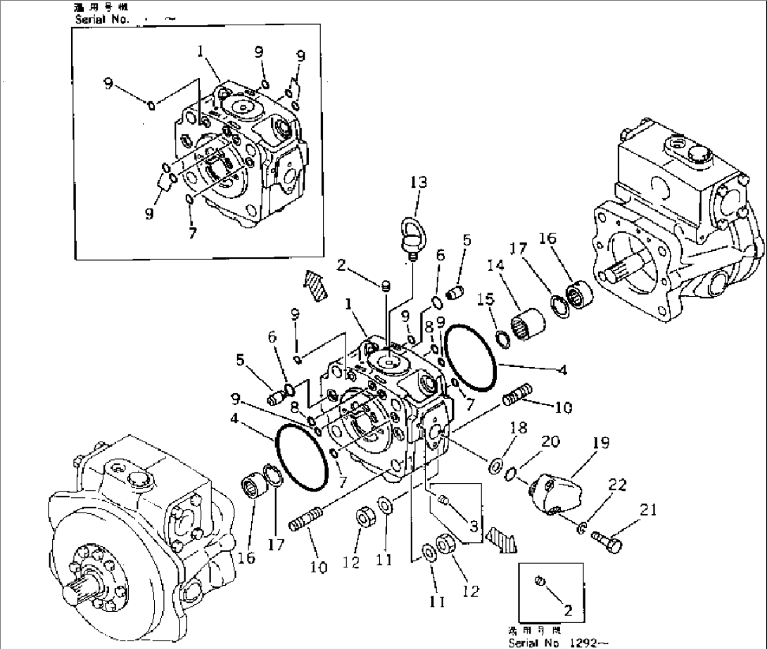 HYDRAULIC PUMP¤ END CAP (4/6)