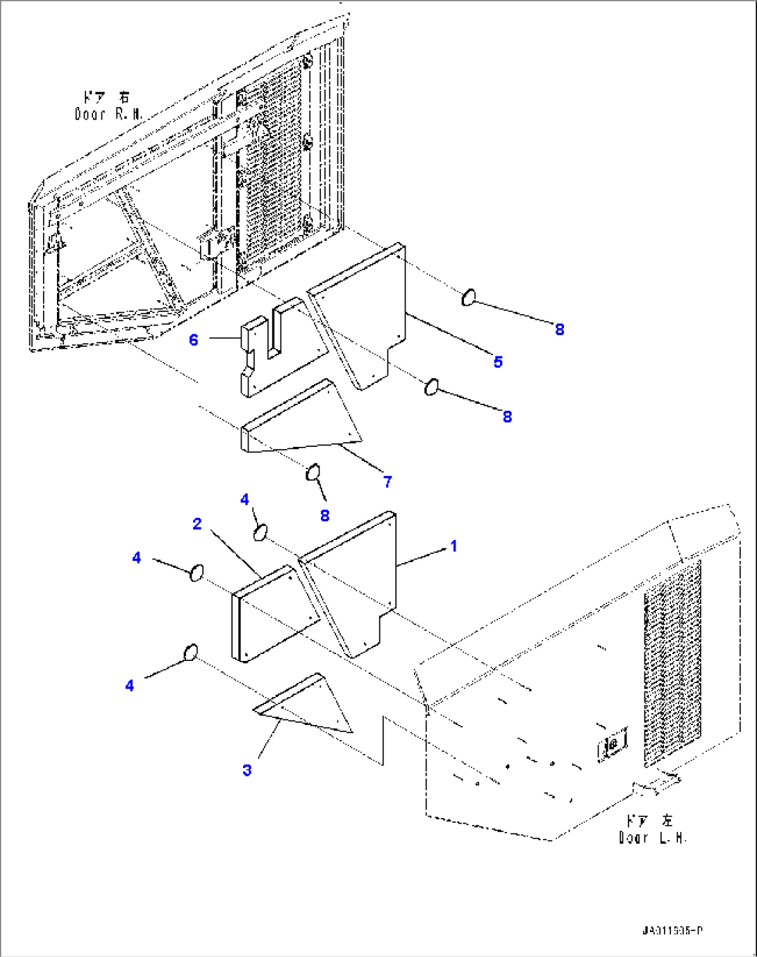 Engine Hood, Sheet (#80001-)