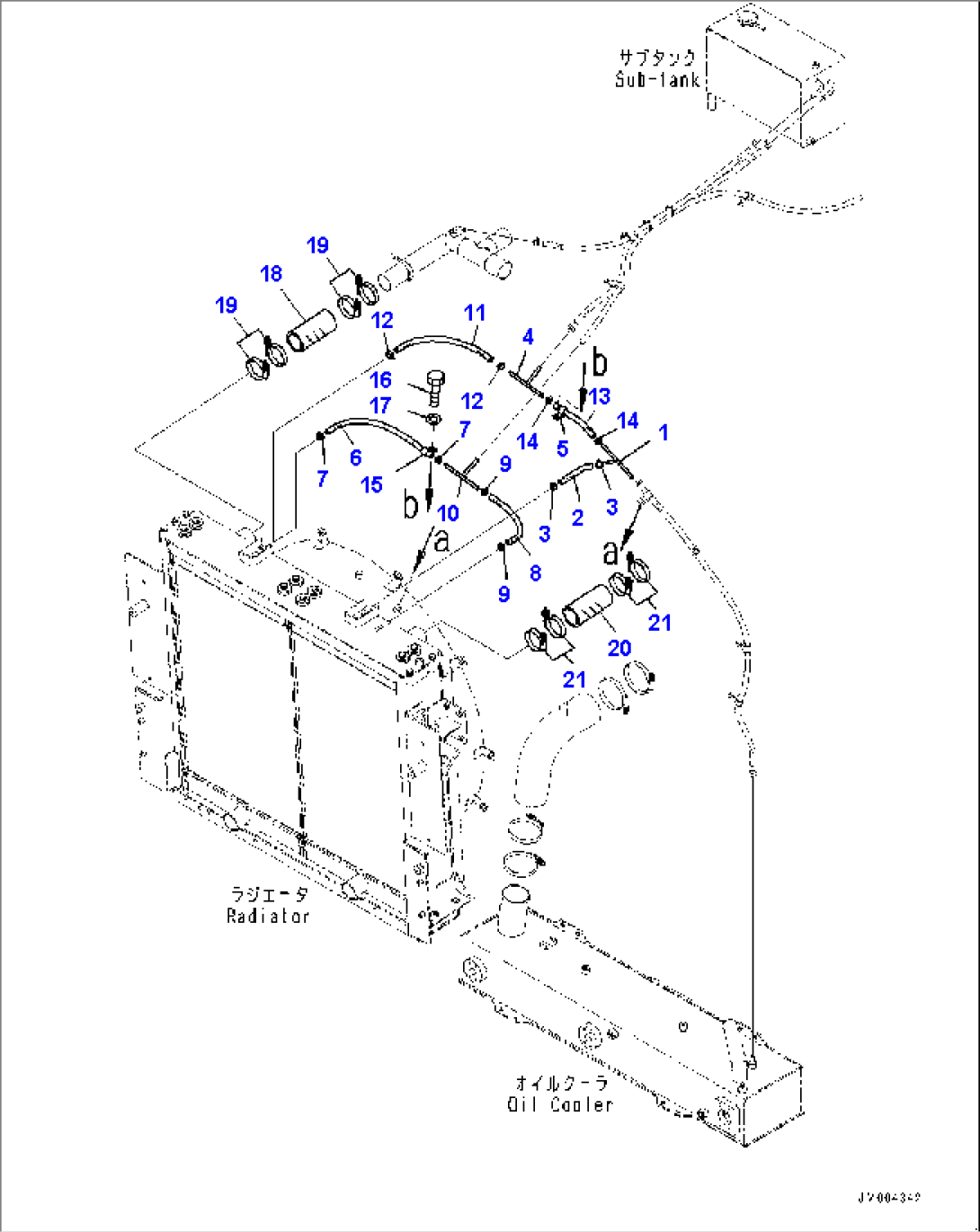 Cooling System, Radiator Piping (#2924-)