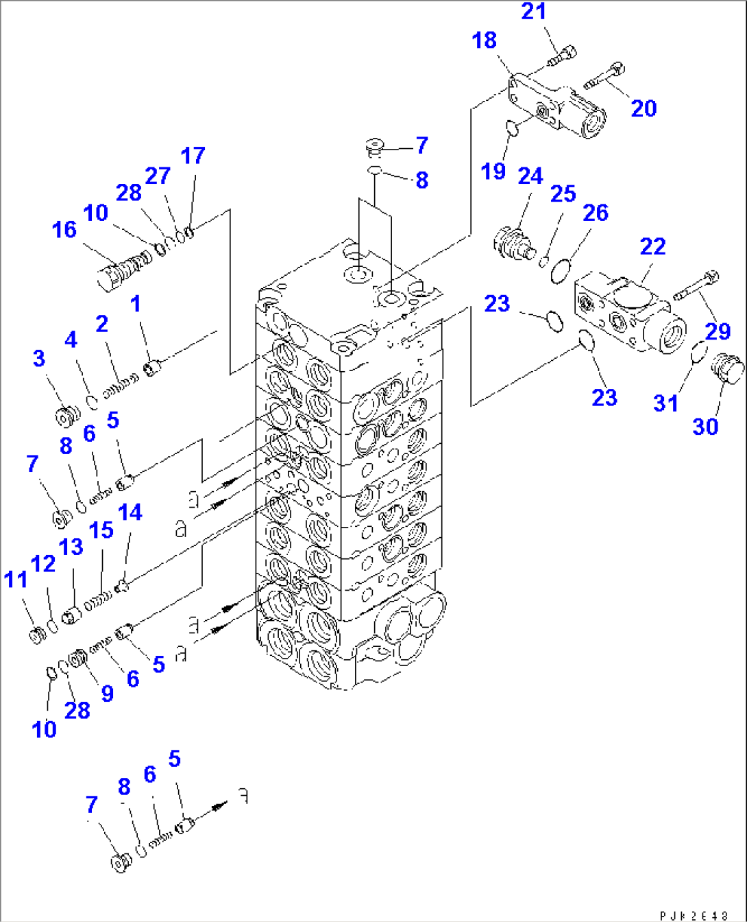 MAIN VALVE (8-VALVE) (10/15)