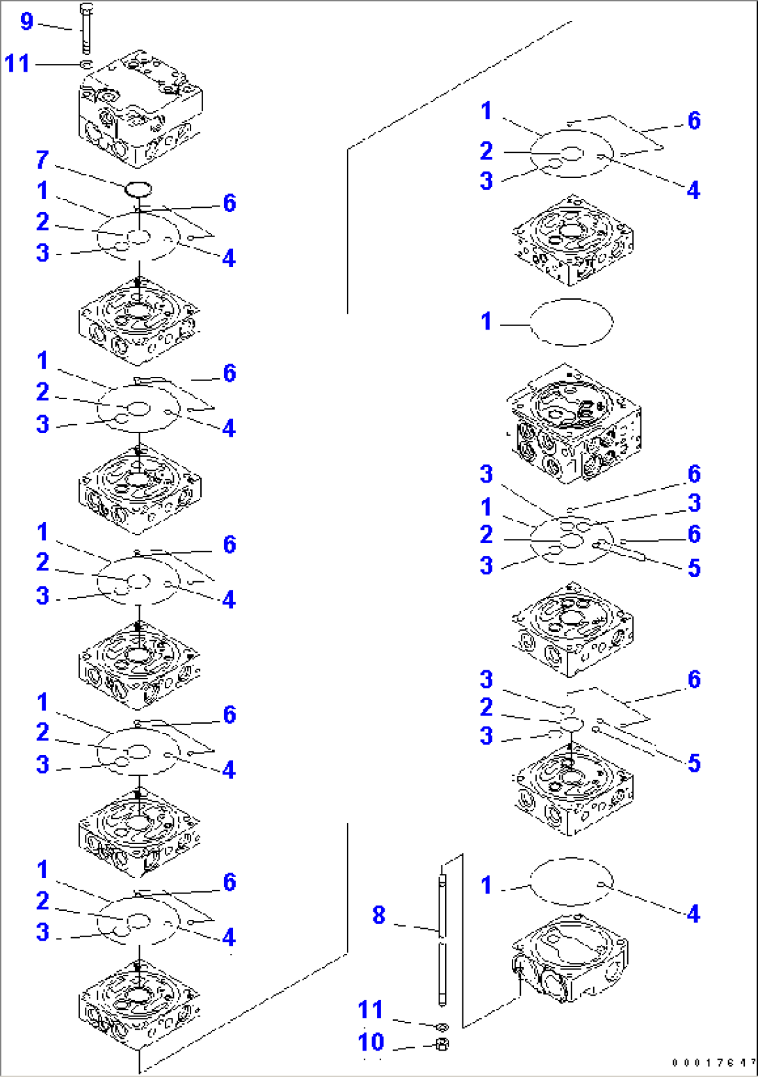 MAIN VALVE (9-VALVE) (2/13) (EXCEPT JAPAN)